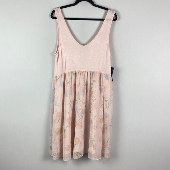 torrid Dresses & Skirts - Torrid Her Universe Disney Maleficent Aurora Pink Knit to Woven Dress Size 1X